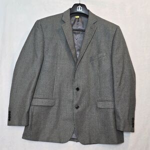 Lauren Ralph Lauren Sport Coat Blazer  White Black Houndstooth Type Pattern 48L